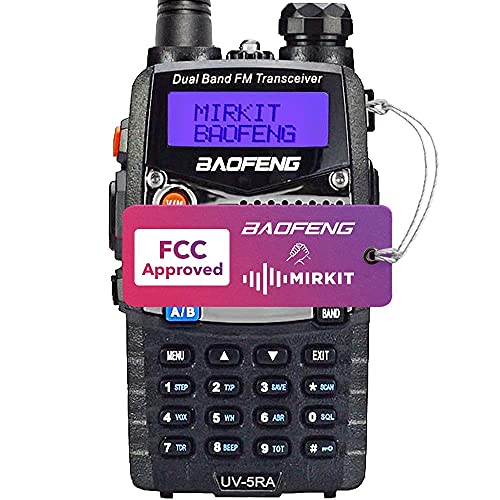 Baofeng Ham Radio UV-5RA 2022 5W Power FCC Approved 1800 mAh Li-ion Battery Mirkit Edition and Lanyard Mirkit Ham Radio Operator, Walkie Talkies Dual Band Two Way Radios