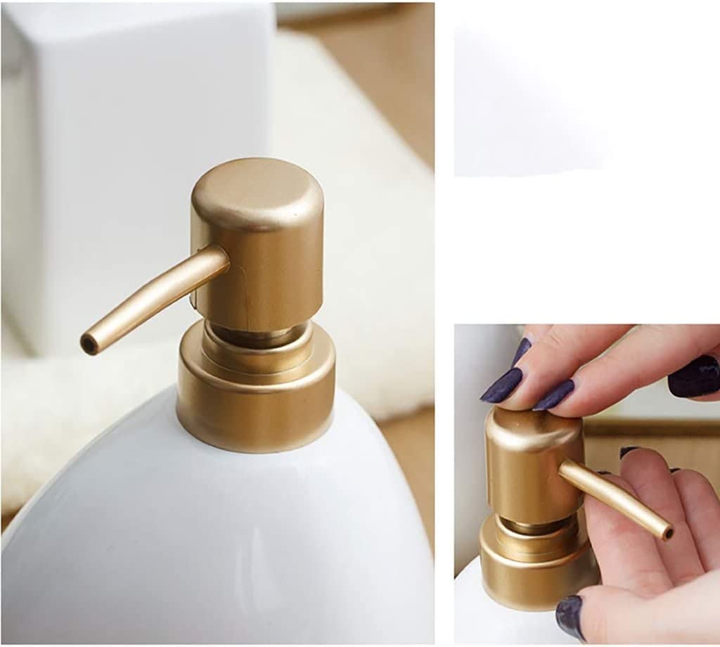 Dispenser di sapone in ceramica ed emulsione pompa di plastica contatore sub-riempimento molto adatto per olio essenziale gel doccia