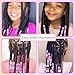 VENOFEN 48PCS Pink Hair Beads Purple Large Bead for Braids Pony Beads for Kids Girls Loc Dreadlock Accessories Cute Braids Decoration Jewelry Making Kit