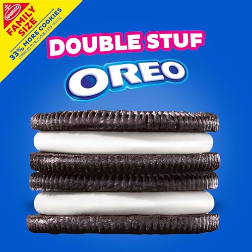 Image of Oreo Double Stuf Chocolate Sandwich Cookies, Family Size, 18.71 oz
