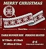 CHAMBERY Christmas Table Runner,13''X72'' Seasonal Snowflakes Christmas Decorations Table Runner, Red and Black Buffalo, Perfect for Party Dinner Table Decor,Kitchen,Mantel, Bedroom Decoration #1