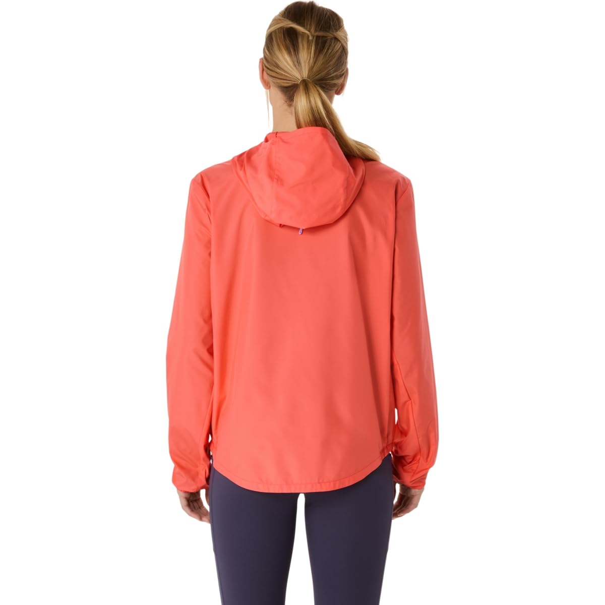 ASICS Women's SILVER JACKET Running Apparel, M, CORAL REEF