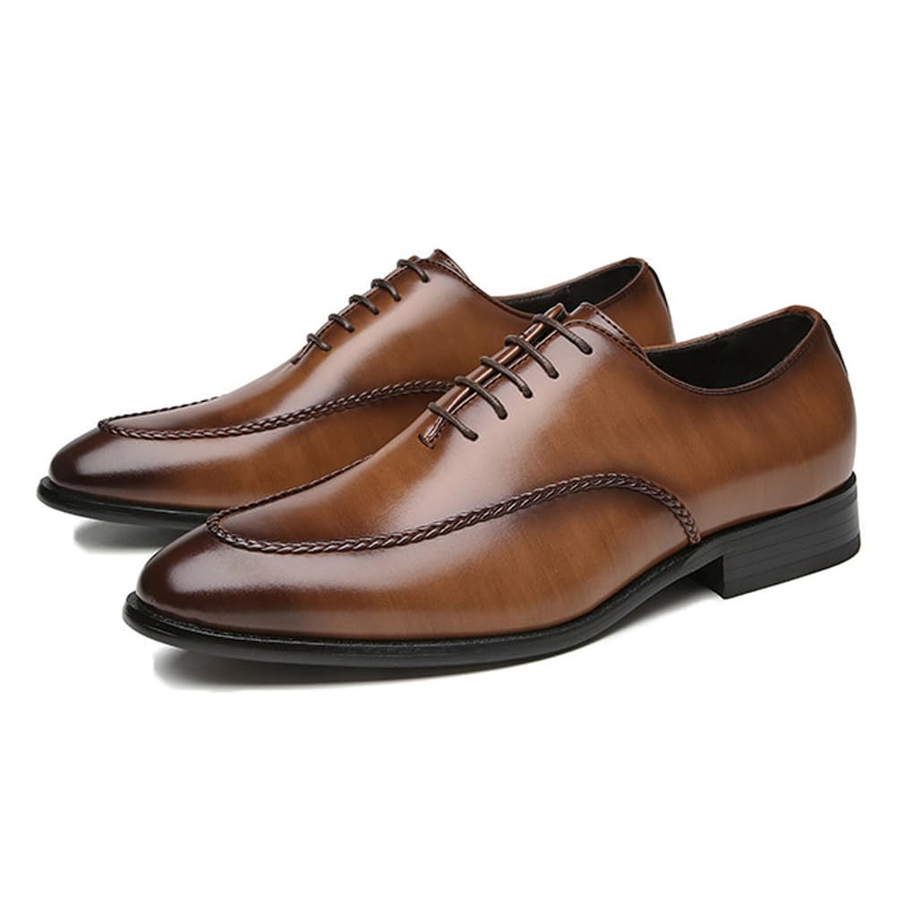 Hombres Formal Cordones Zapatos De Cuero Brogue Derby Negocios Trabajo Zapatos Oficina Vestido