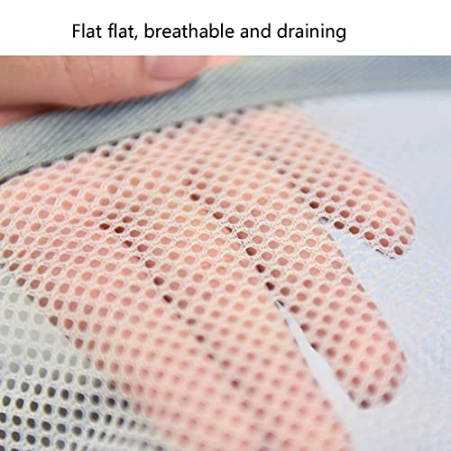 Rede para Secar Roupas - Rack de secagem plano de 2 camadas para suéteres - Cesto de secagem para su