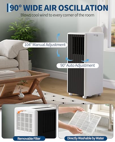 Image of Garvee 3-in-1 Portable Air Conditioner, 8000 BTU (5000 BTU SACC) AC Unit