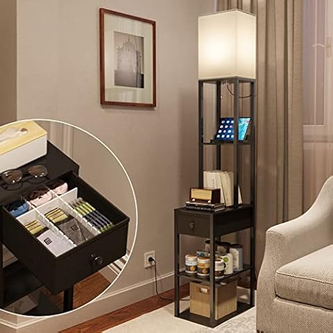 addlon Stehlampe mit Regal Cover