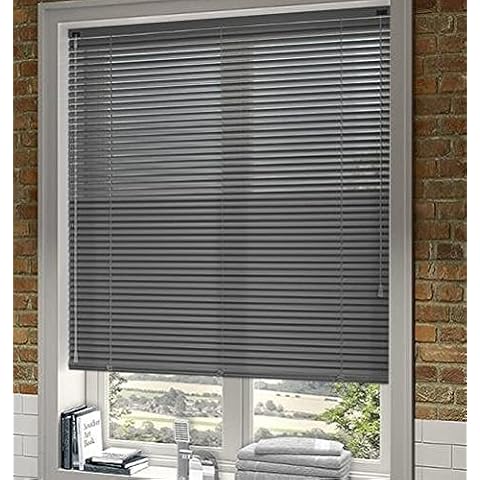 Estores Baratos Venecianas Aluminio 25mm. Gris Oscuro 90cm x 100cm Cover