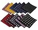 driew 11 Pcs Men Suit Pocket Square Handkerchiefs with Assorted Pattern