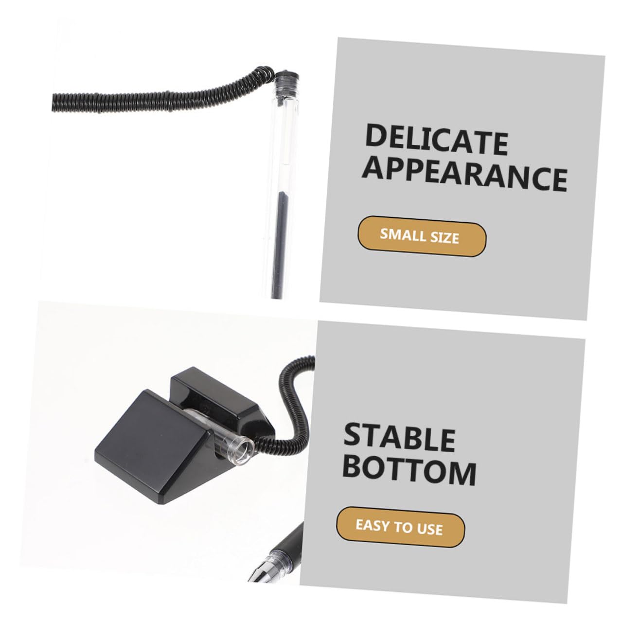 TEHAUX 20 Stylos Gel à Bille pour Bureau Encre Noire, Accessoires de Bureau Multifonctions pour Professionnels et Étudiants, pour Signature