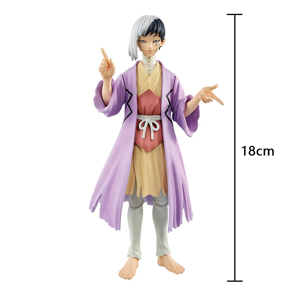 Asagiri Gen - Figura de acción de anime Ishigami Senkuu, figura de acción de pie, estatua de PVC, modelo de decoración de escritorio