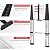 TOOLITIN Telescoping Ladder,12.5FT One Button Retraction Aluminum Telescopic Extension Ladder,Soft Close Design Extendable Ladders Portable for Household Daily or RV Work,330 Pound Capacity