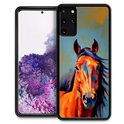 Coque Samsung S20 Plus cheval coloré évite rayures et casses