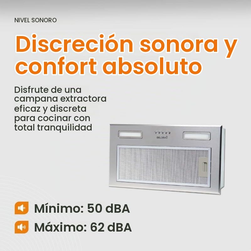 Campana empotrable — GRUPO FILTRO INOX 52 CM | ISOS 52 XS BELDEKO