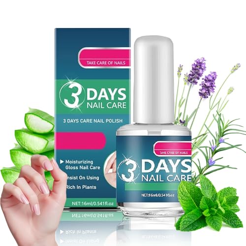 3 Days Nail Care - Keratin Amino Acid Formula Keratin Nail Treatment Nail Nourishment Strengthener Keratin 3 Days Nail Care Oil for Weak & Damaged Nails 16 ml (1 Pack)