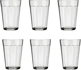 Conjunto 6 Copos Americano De Vidro 190 ml – Clássico, Resistente E Versátil
