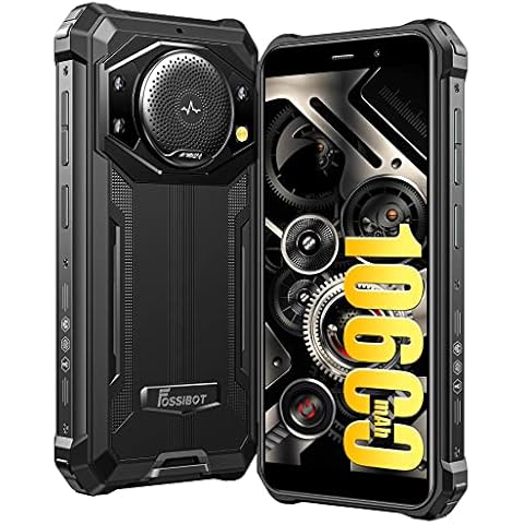 FOSSiBOT F101 2023 Outdoor Smartphone Ohne Vertrag,10600mAh Akku 123dB Lautsprecher Outdoor Handy,7GB+64GB/SD-1TB, 5,45'' Display,Android 12 Global Version,24MP Triple Kamera, 4G Dual SIM GPS/OTG/IP68 Cover