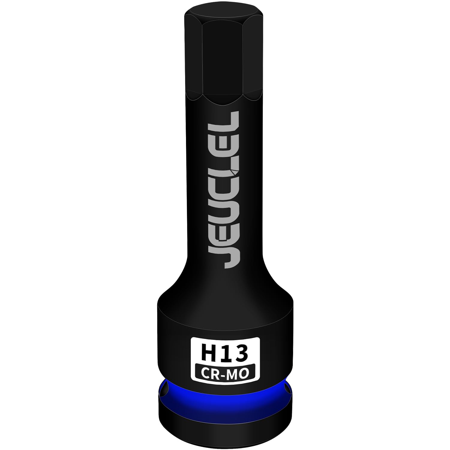 JEUCLEL 13mm Hex Impact Bit Socket, H13 1/2-Inch Impact Drive Allen Socket, Cr-Mo Steel Lengthen Hex Screwdriver Adapter for Electric Ratchet Wrenches Fastening Screws