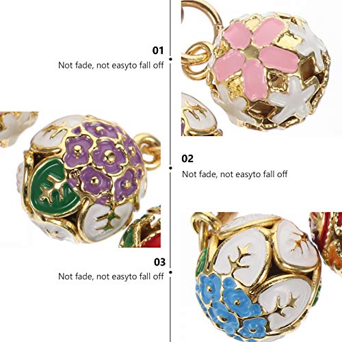 Hemobllo 4Pcs Cellphone Strap Pendant Vintage Japanese Bell Phone Cords Adorable Phone Hanging Charm Keychains Decor Christmas Gift (Random Style) #TOP3