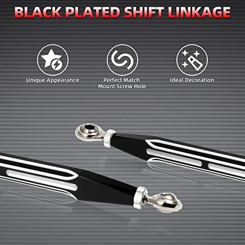 Amazicha Black Gear Shift Linkage Compatible For Harley Touring Electra Glide Street Glide Tour Glides Trikes 1980-Later #TOP1