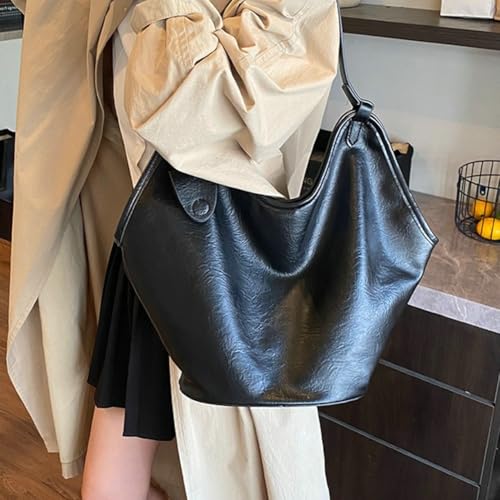 2025 Travel Tote Bag Spacious PU Leather Bag Set with Detachable Small Purse Magnetic Closure Simple Shoulderbag3