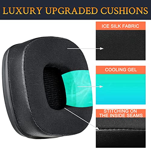 Soulwit Cooling Gel Replacement Ear Pads Cushions For Marshall Major I/Ii/Iii/Iv Anc Bluetooth Wireless/Wired Headphones, For Marshall Major 1/2/3/4 Headset, Earpads With Noise Isolation Foam #TOP2