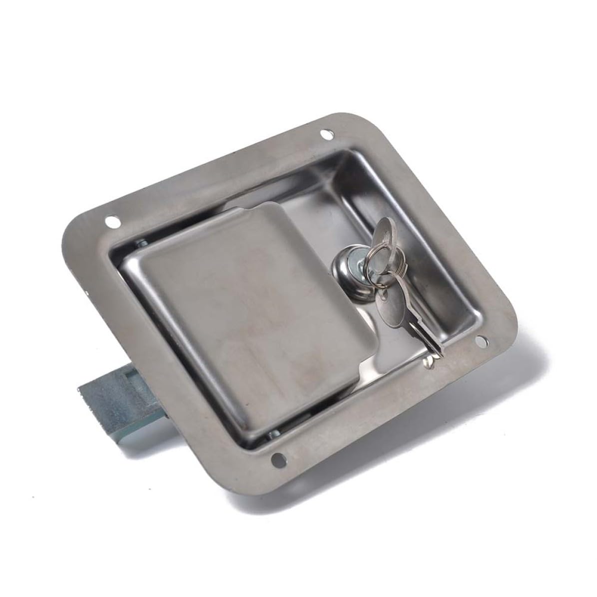SOLUSTRE Anhängerschlösser aus Edelstahl mit Staubdichtem Heavy Duty Design 2 Stück für Mechanische Lkws und Boxen Geeignet für Schlechte Arbeitsbedingungen