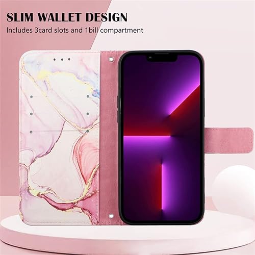 Miniatura 4 de Funda protectora compatible con Motorola Moto G Stylus 5G para mujer, con tarjetero y función atril, de piel de lujo con función atril, a prueba de