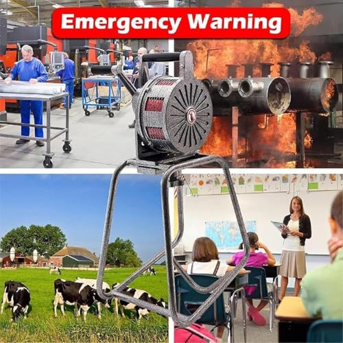 Sirena de ataque de aire con manivela manual para evacuar fábricas y escuelas en emergencias 5