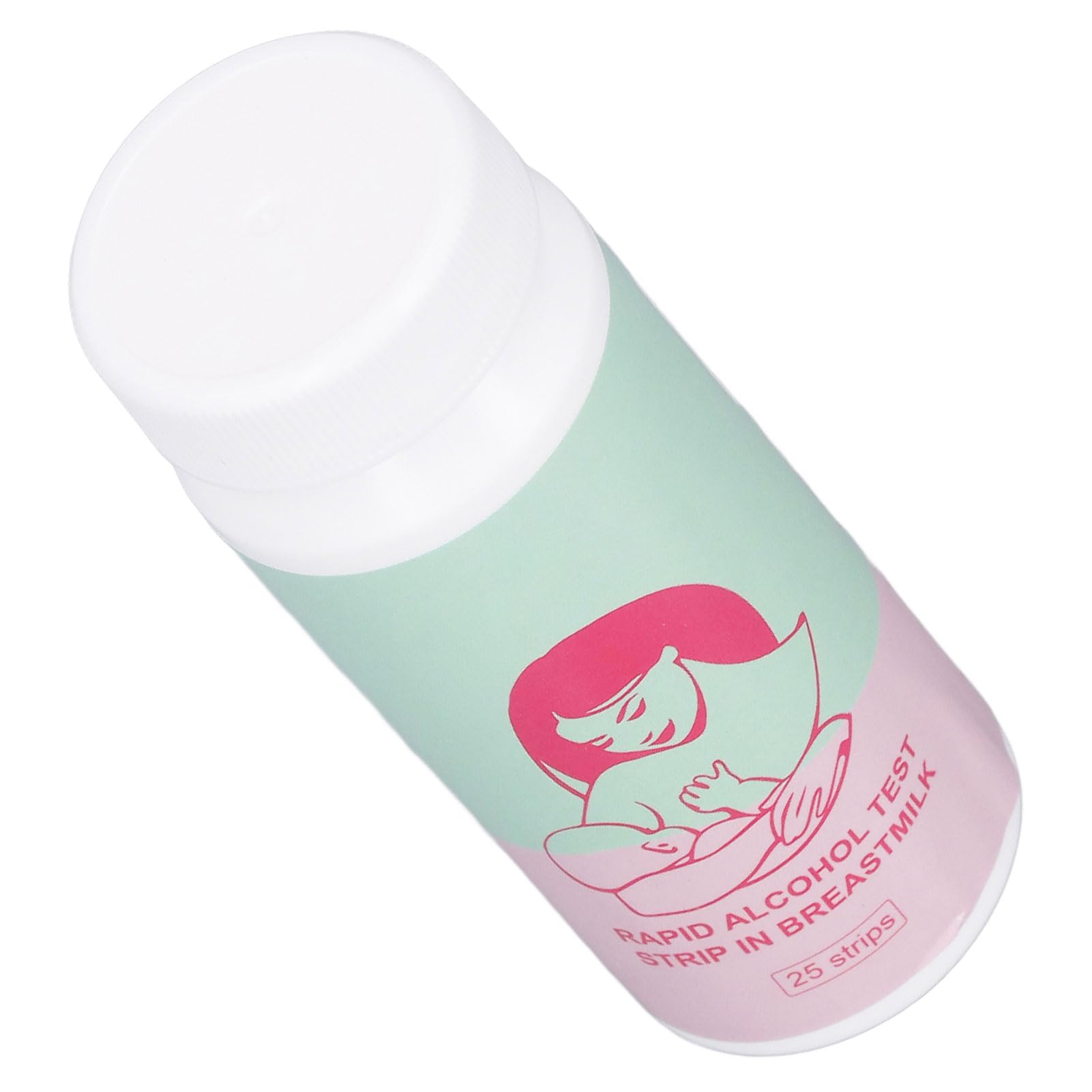 Bandelettes de Test de Lait Maternel Bandes de Détection Rapides et Précises du Lait Maternel avec Bouteille pour les Tests D'alcool Maternel