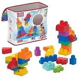 MEGA BLOKS First Builders Big Building Bag Toddler Blocks Toy Blue