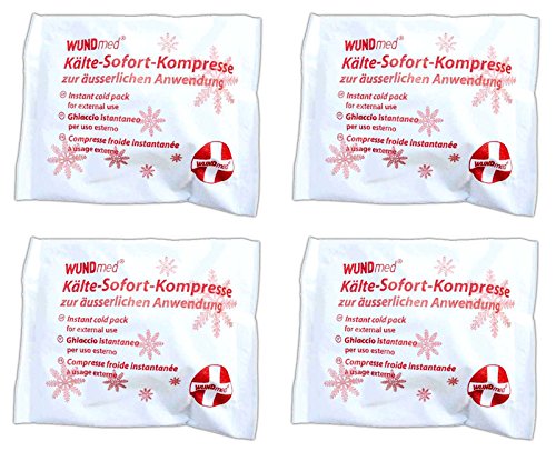4 pieza kühlkompressen 17 x 13,5 cm, kühlpads Cojín | compresa de frío instantáneo | refrigeración Pack | Hielo