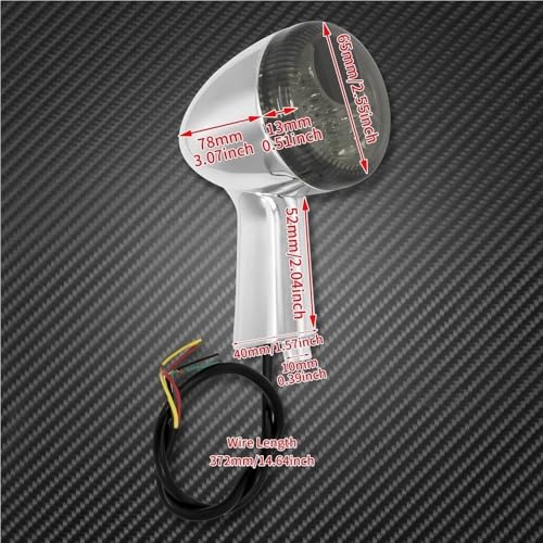 Luz de freno trasera con intermitentes para Harley Sportster XL 1200 y 883 1992-2021 6