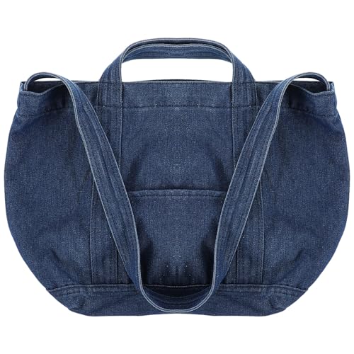 Sac bandoulière rétro denim chic aux finitions soignées pour femme