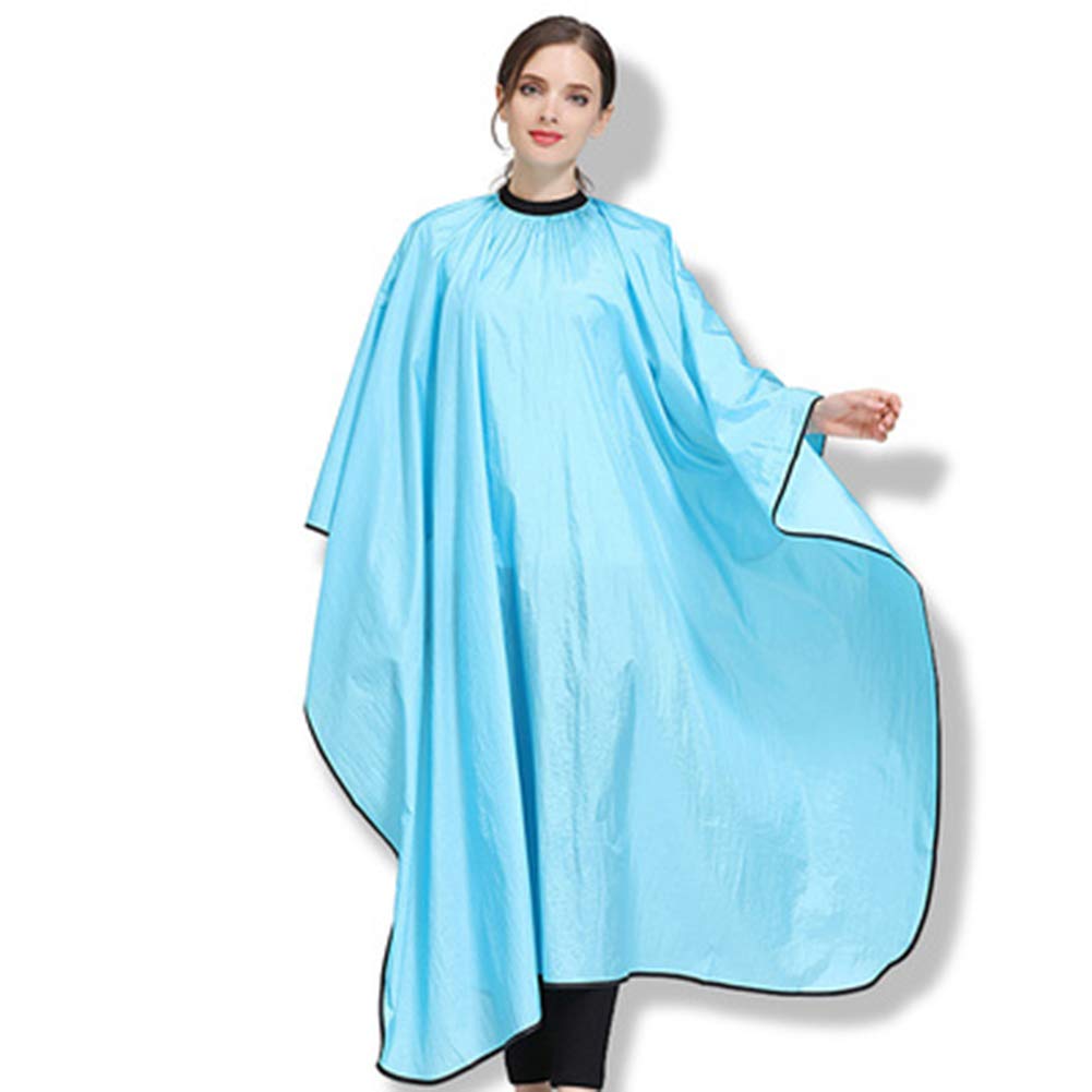 Alta Qualità Mantella Per Tagliare I Capelli Taglio Adulto Salone Barbiere Parrucchiere Cape Taglio Di Capelli Capo Impermeabile Abito Di Tintura Professionale Parrucchiera Strumento,Blu,3PCS