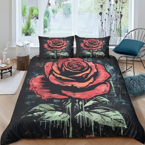 Housse de couette avec fermeture éclair parure microfibre 3d - 2