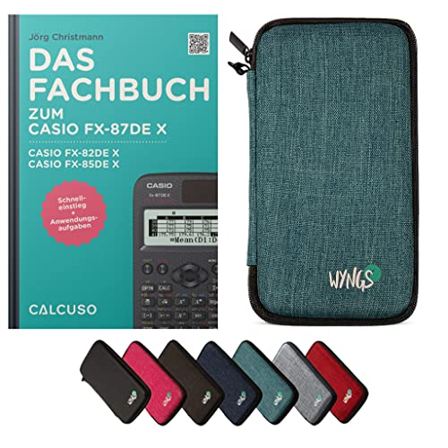 Calculatrice Scientifique Casio Fx-87DE X ClassWiz + Housse Turquoise WYNGS - Pack Base Avec Garantie 5 Ans