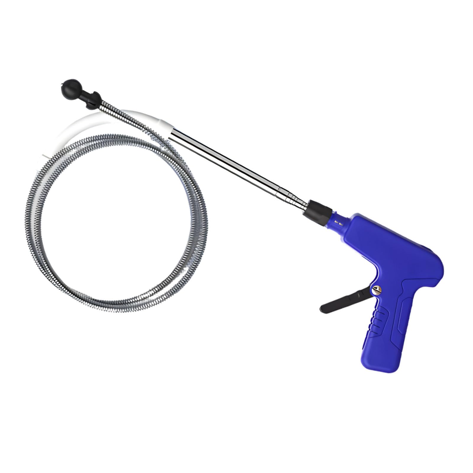Ergonomic Handle Toilet Plunger Alternative with Retractable Design for Easy Storage and Quick Unclogging Toilet Blockage Remover