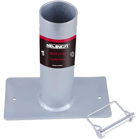 Amazon Com Nbjingyi Tall Trailer Jack Foot Plate 2000lbs Capacity With Pin Base For A Frame Boat Rv Camper Removable Automotive