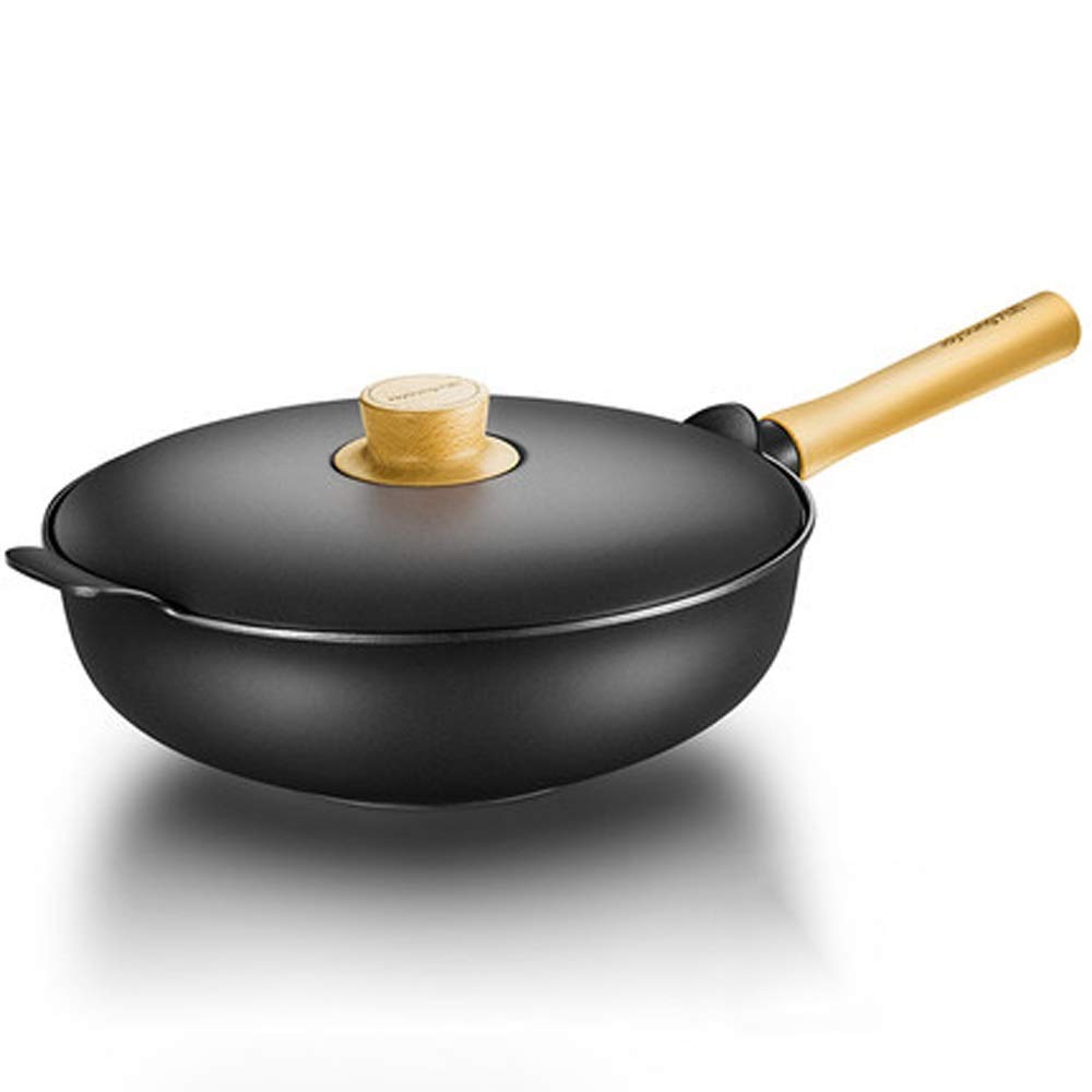 Wok blanc aluminium induction repas de famille sain et rapide