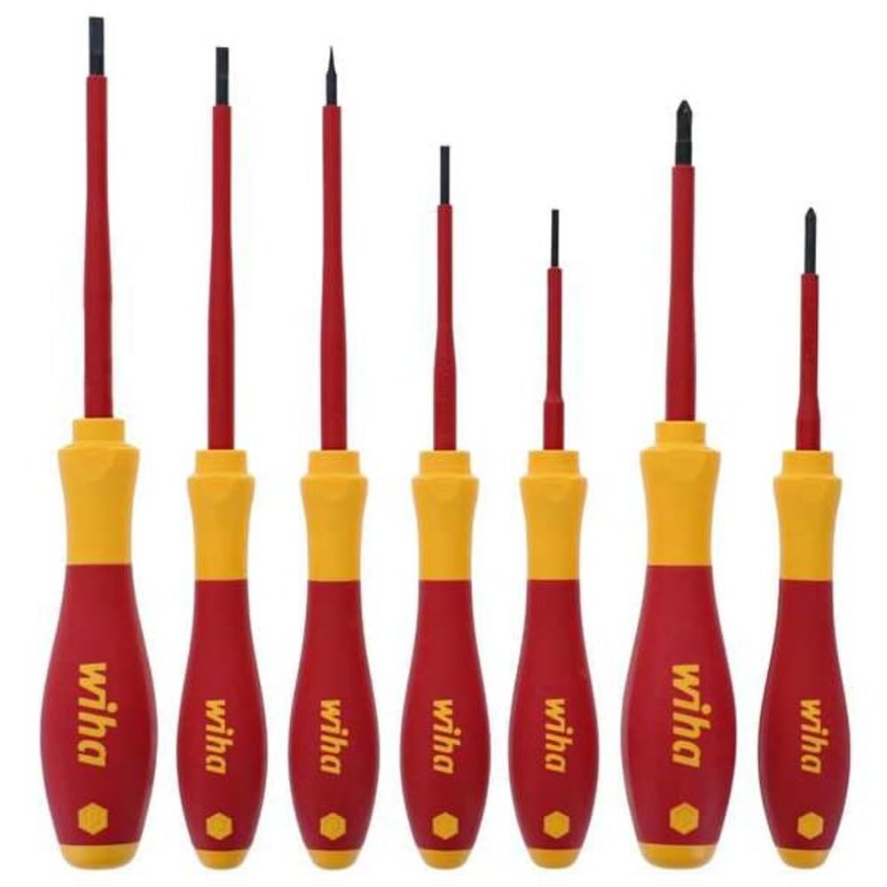 32188 7 Piece Insulated Slotted and Phillips Small Screwdrivers Set