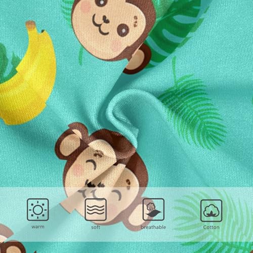 Fancy Toddler Underwear Custom 2t Cotton Cute Panties Girl Cute Cartoon Monkey Blue Kids Briefs Undies3