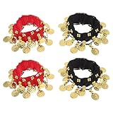 ORFOFE 4 Piezas de Accesorios para Danza del Vientre para Mujer, Ligeros y Cómodos para Actuaciones y Fiestas