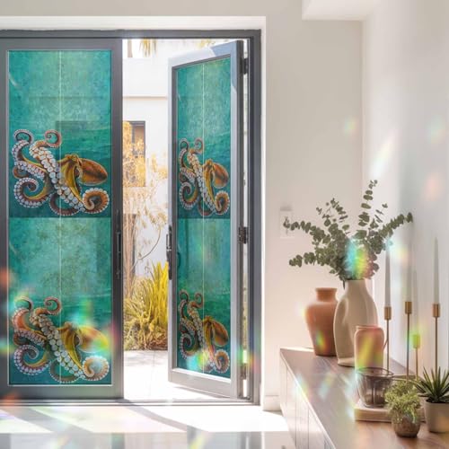 Vinilo decorativo adhesivo estático ventana 17.7x78.7 pulg miniatura 2