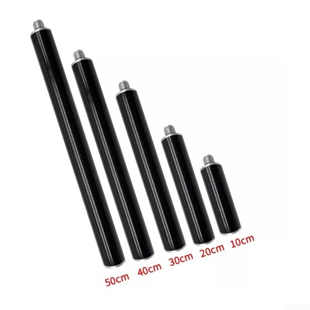 Mât de mesure d'arpentage en fibre de carbone de 32 mm de diamètre avec filetage ANSI standard 5/8 x 11, convient pour des tiges GPS de plusieurs longueurs de 10 à 50 cm (50 cm)