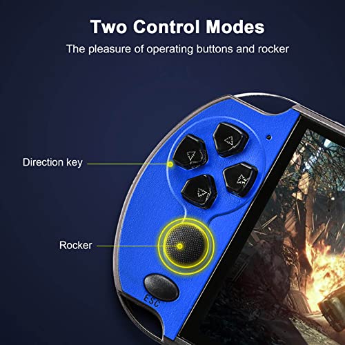 Console de videogame portátil de 5,1 polegadas X7 Plus Jogadores de jogos portáteis Roer duplo 8 GB