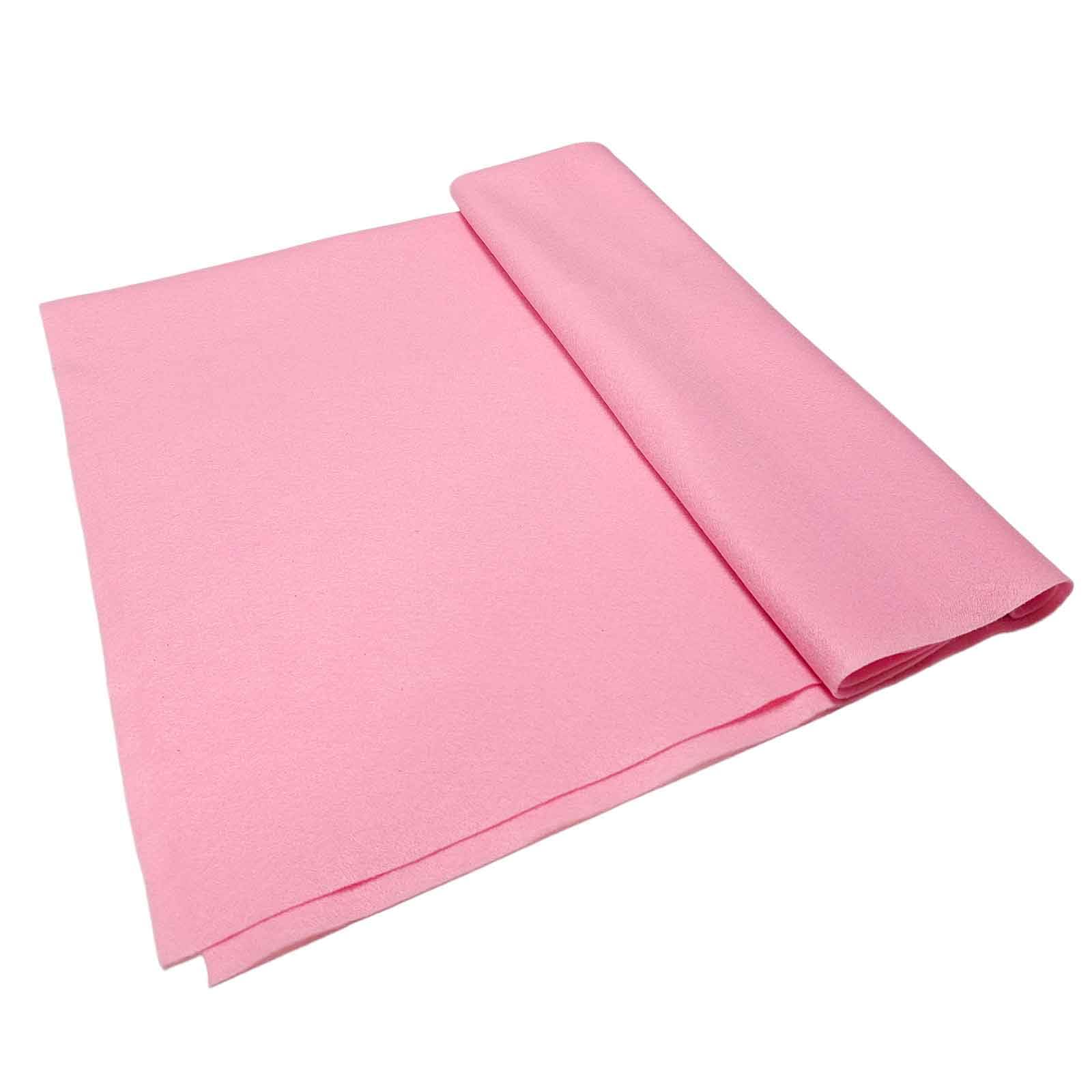 Jtnohx Pale Pink Felt, Felt Fabric for Crafting, Soft Fabric Sheets for Art and Sewing Projects 1.4mm Thick 91x315CM Flexible