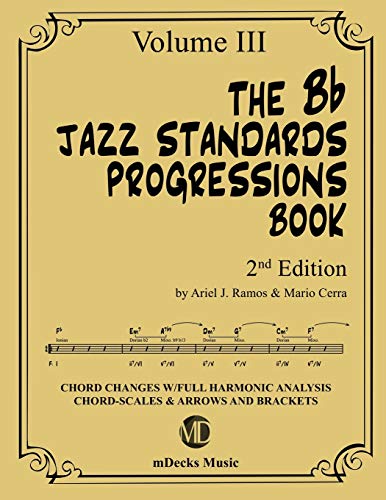 Livre Bb Jazz Standards Progressions Vol 3 avec analyse harmonique