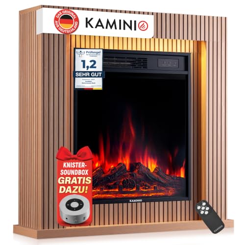 KAMINIO® Matti MODERN 32 Paneel Elektrokamin mit Heizung...