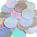 Silver Lazersheen Round 40mm Couture Sequin Paillettes. Made in USA. Loose sequins for embroidery, bridal, applique, arts, crafts, and embellishment.