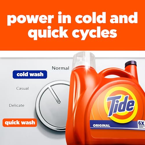 Tide Liquid Laundry Detergent, Original Scent, 125 fl oz, 100 Loads, Boosted Clean Even in Cold Water with Concentrated Washing Soap - image 9